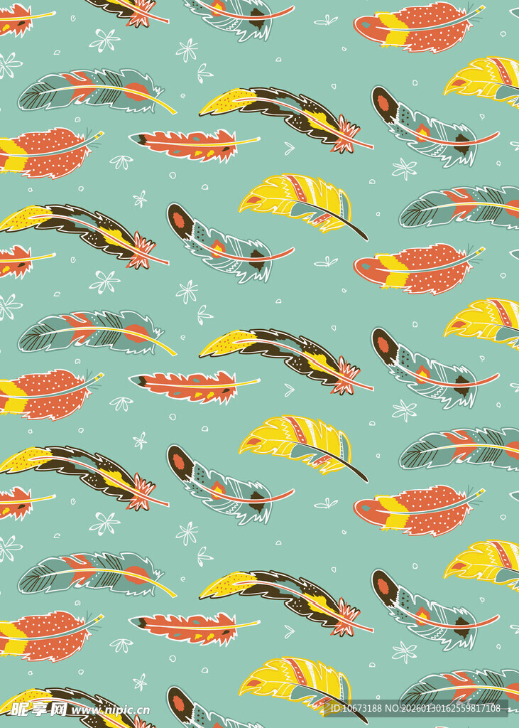 多彩飞箭图案背景设计