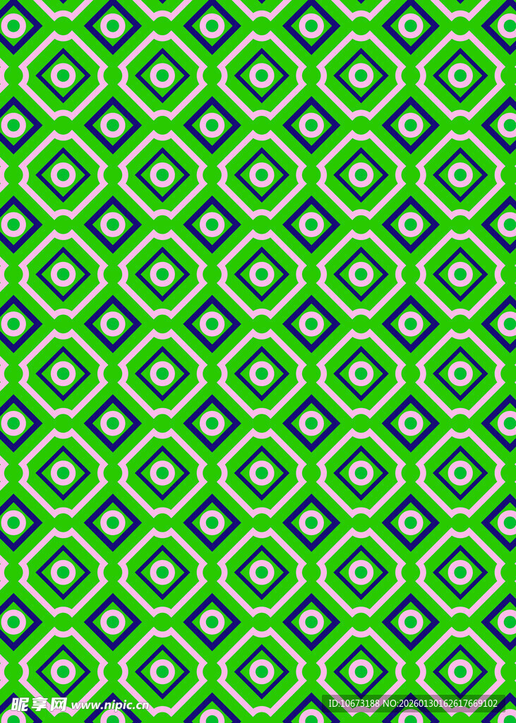 绿色几何图案无缝背景