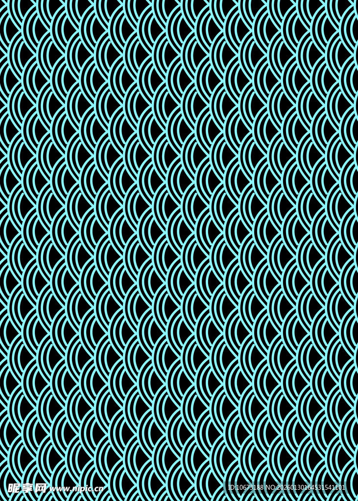 蓝绿色几何纹理图案