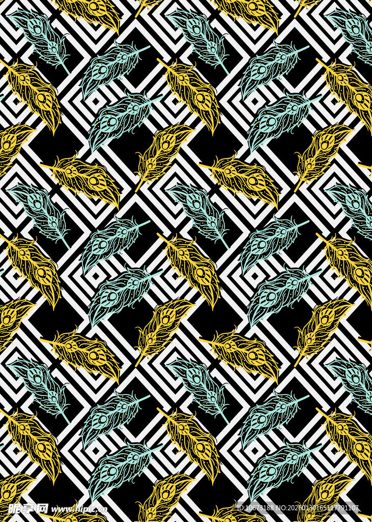 几何图案抽象艺术背景图