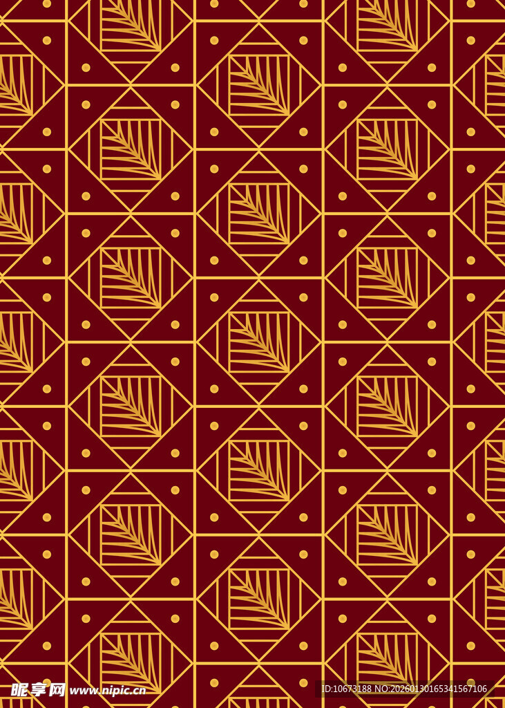 中式古典几何花纹图案