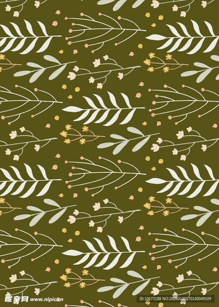 橄榄枝图案背景纹理