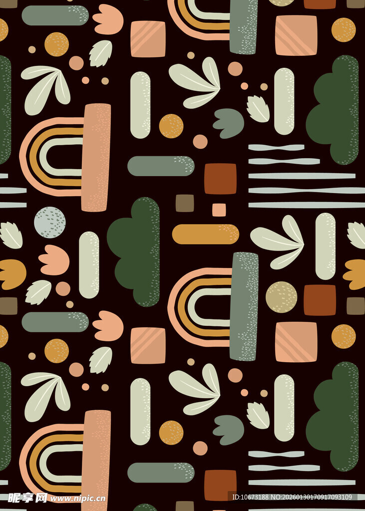 几何图案抽象装饰背景图