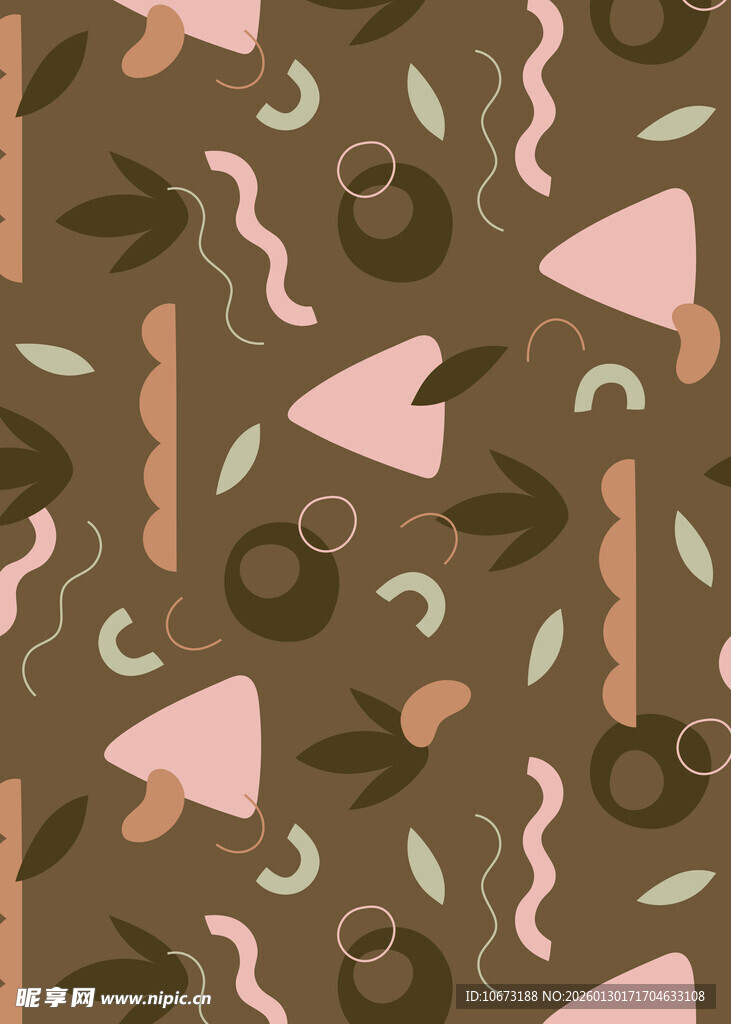 几何图案的复古风背景图