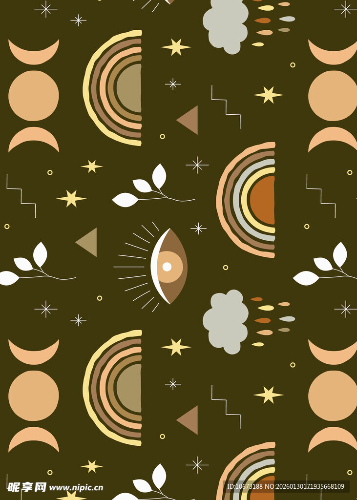 复古风几何图案装饰元素