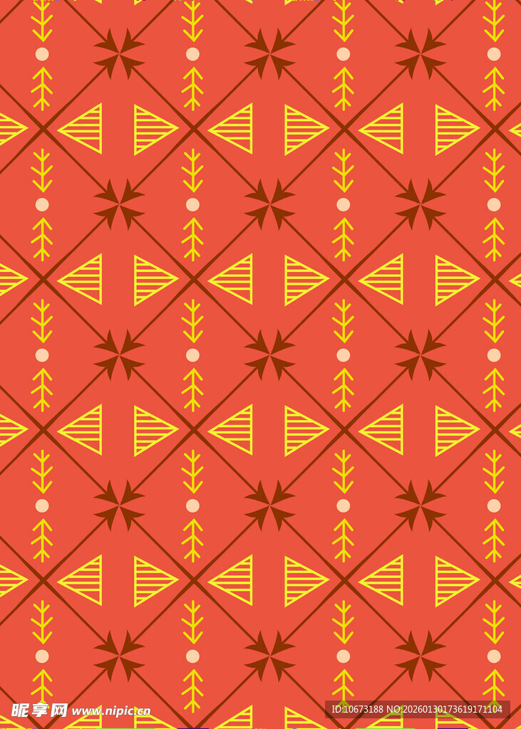 橙红色几何图案纹理背景