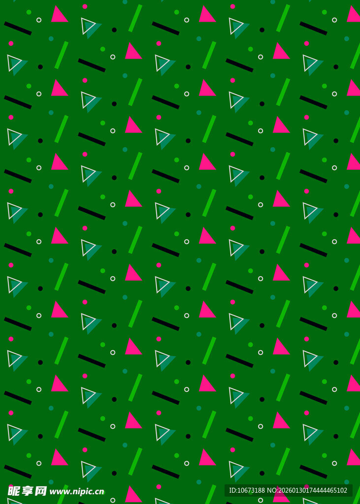 绿色花卉图案背景纹理