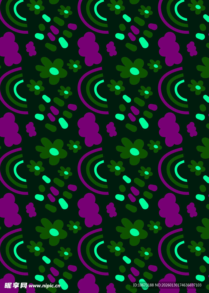 炫彩几何图案背景