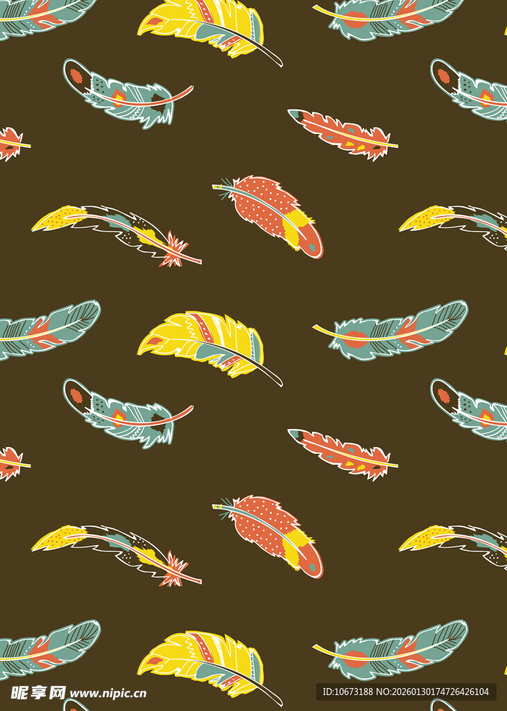 多彩飞蛾图案背景设计