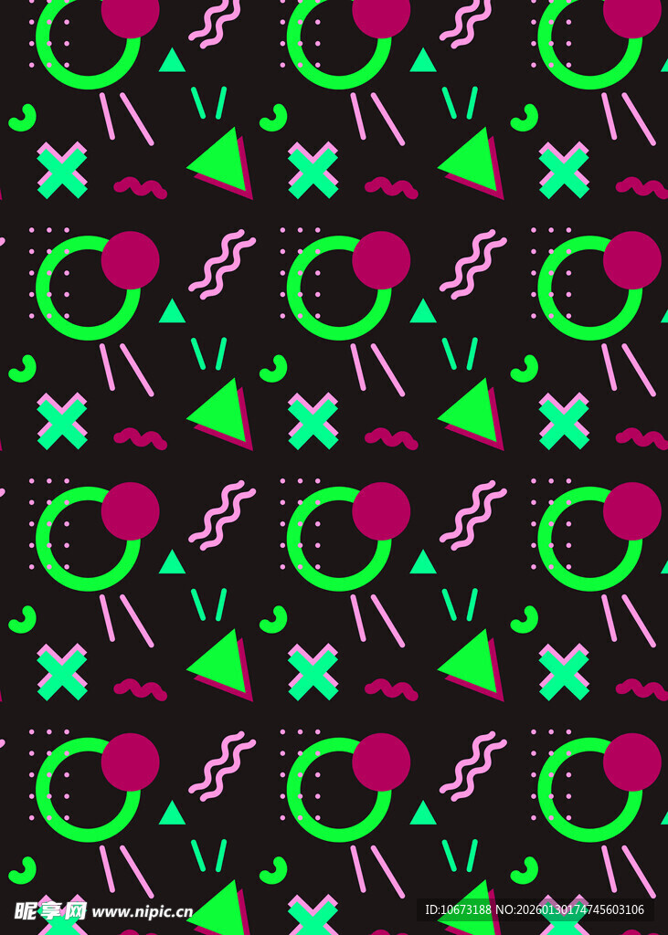 多彩几何图案背景