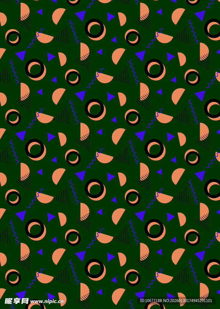 多彩孔雀眼图案背景