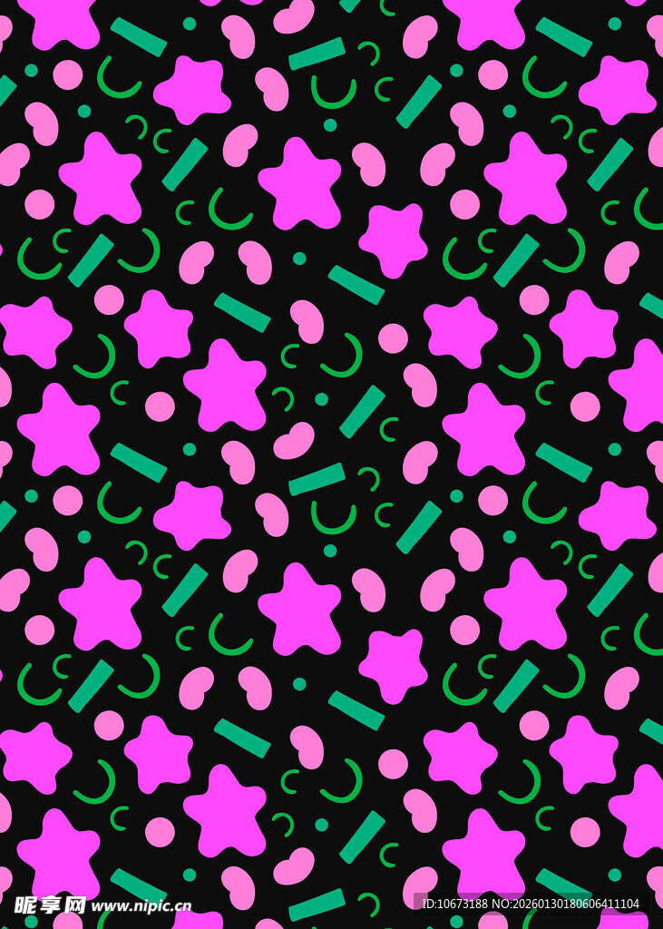 紫色星星图案背景