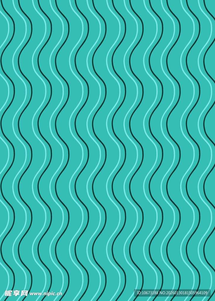 蓝绿色波浪纹理背景图案