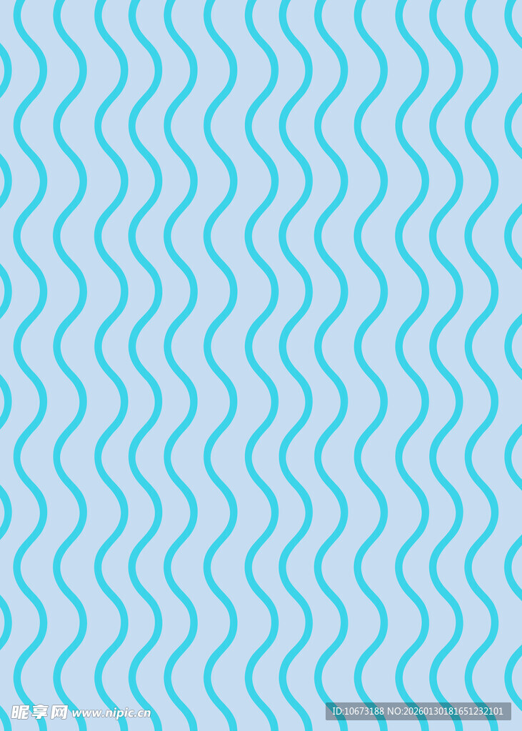 浅蓝色波浪纹几何图案