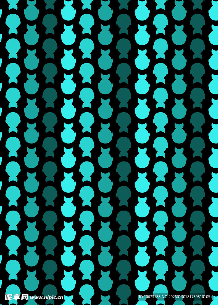 蓝黑圆点几何图案背景