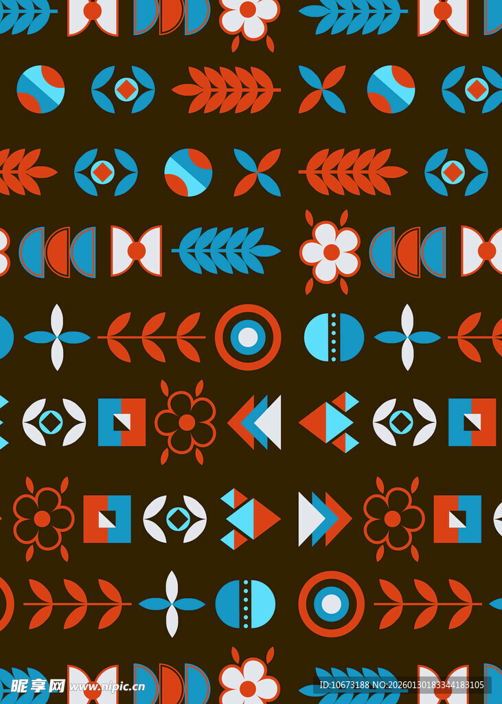 民族风几何图案装饰背景