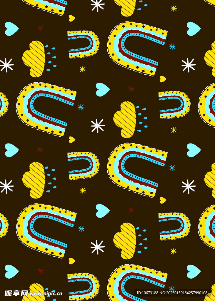 多彩梦幻图案背景