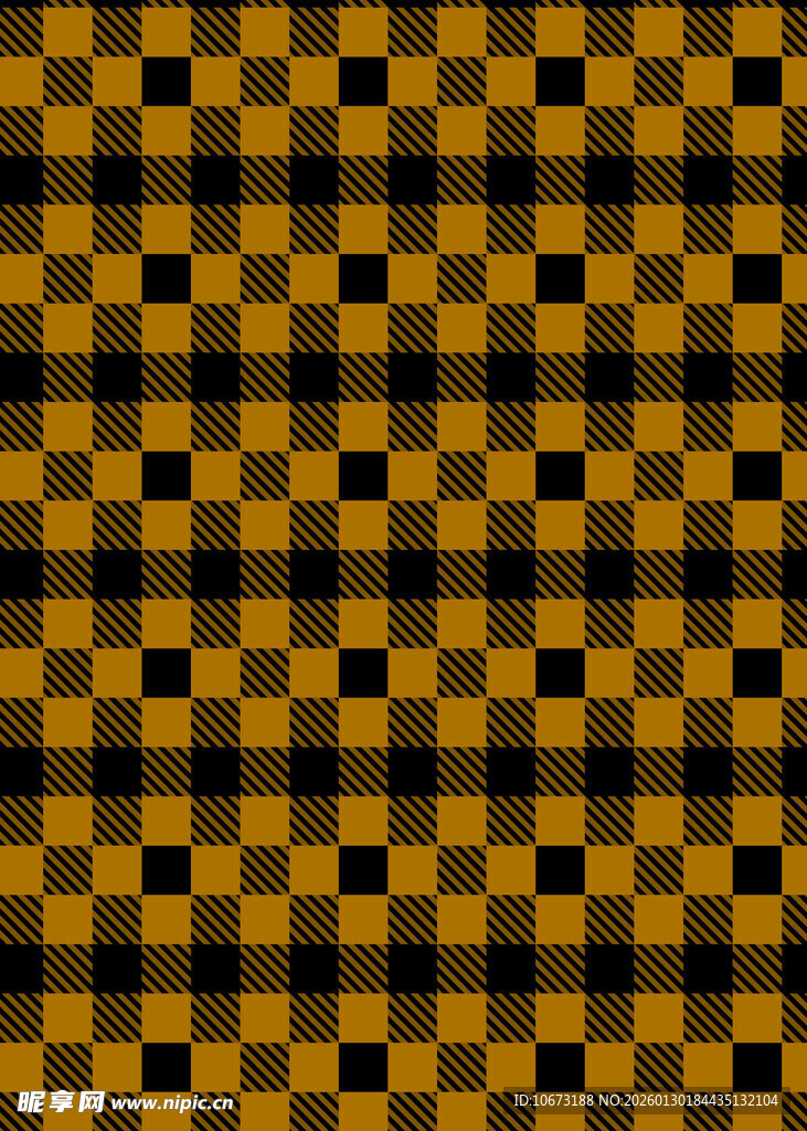 黑黄格子图案背景