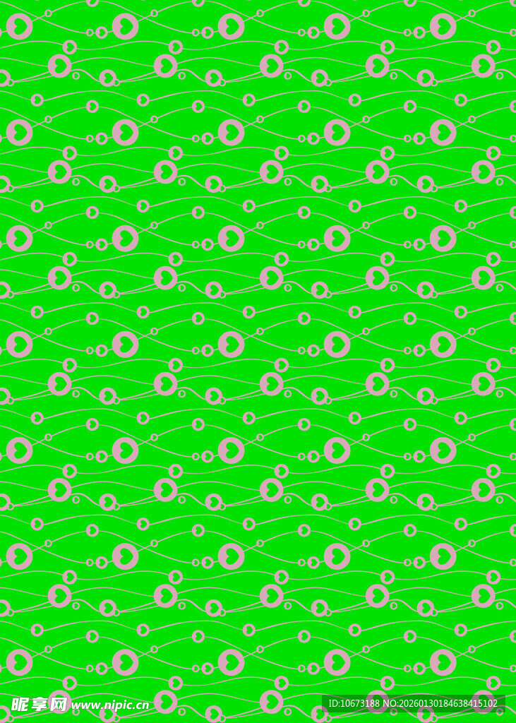 绿色小花无缝图案背景
