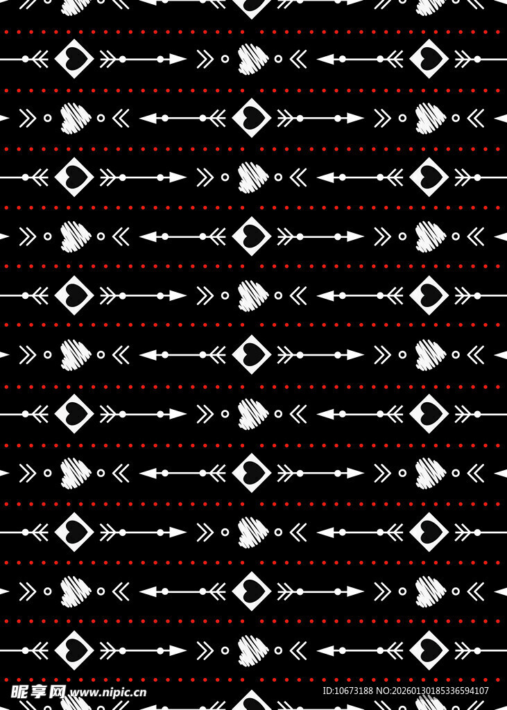 黑白几何图案重复纹理