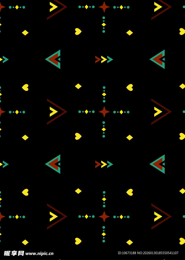 几何图案黑色背景纹理