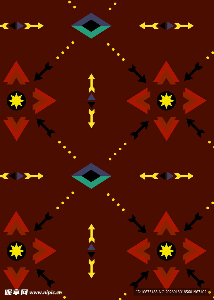 几何图案民族风装饰纹样