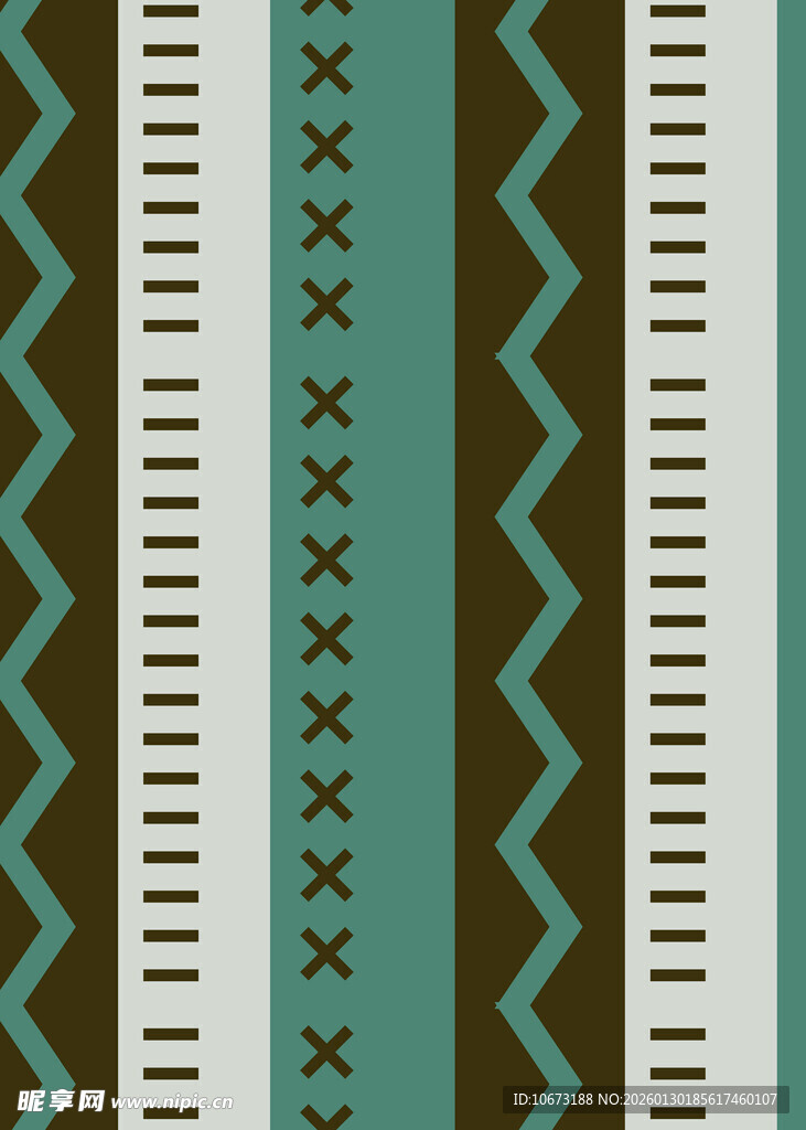 几何条纹民族风图案设计