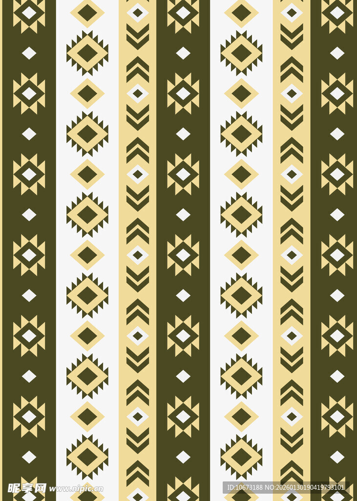 复古几何条纹图案设计