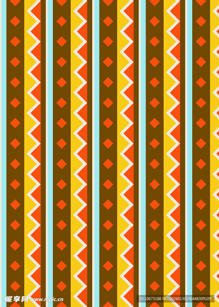 几何条纹民族风图案