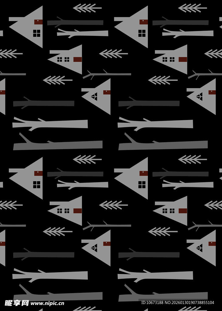 几何图案黑色背景纹理