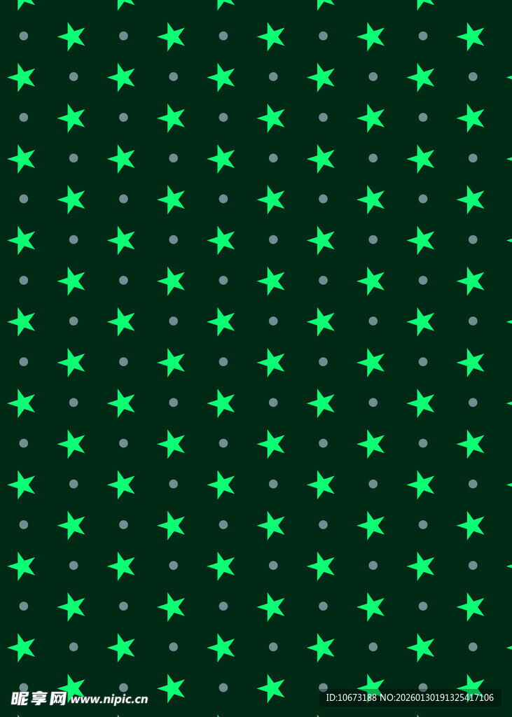 绿色星星图案背景