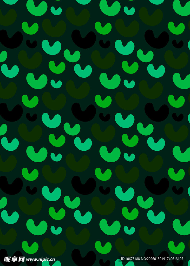 绿色心形图案背景纹理
