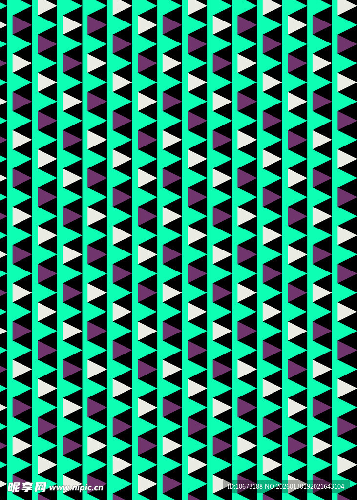 绿黑相间几何编织图案