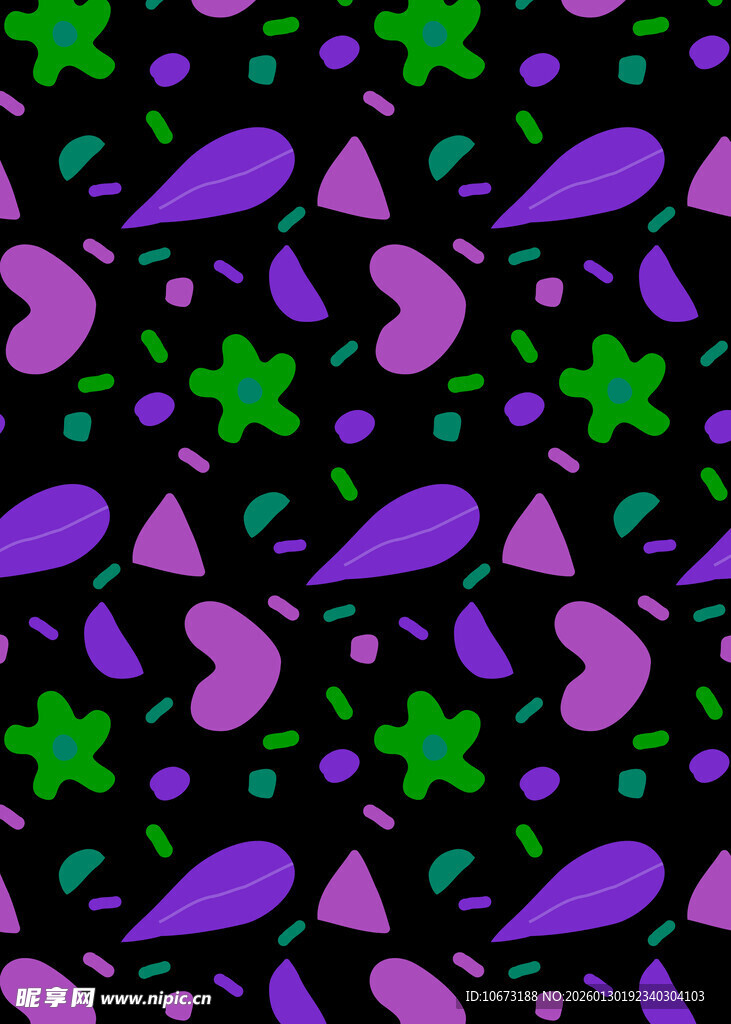 紫色绿色抽象图案背景