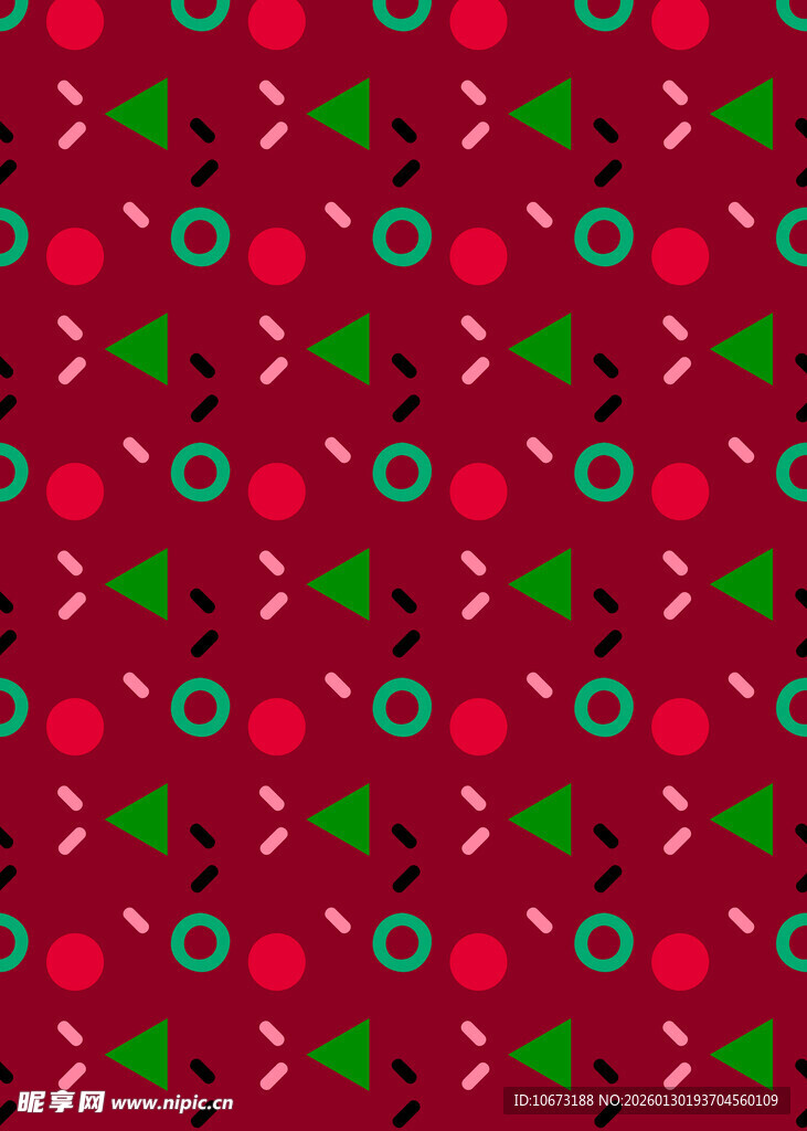 圣诞风红色绿色图案背景