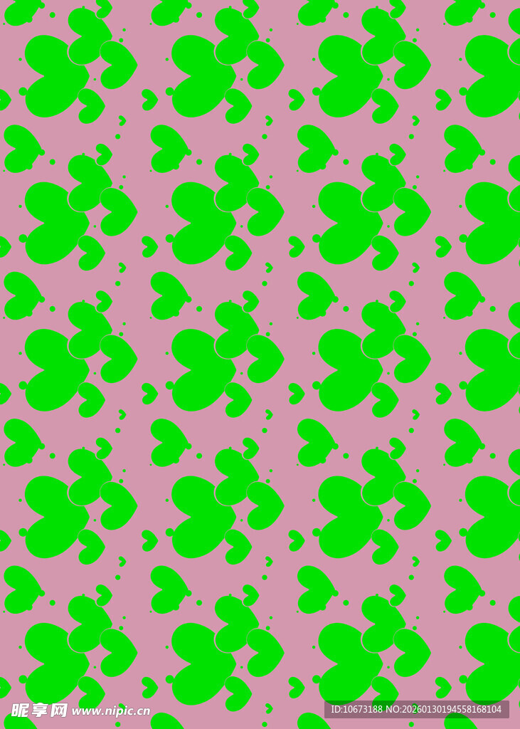 绿色四叶草图案背景