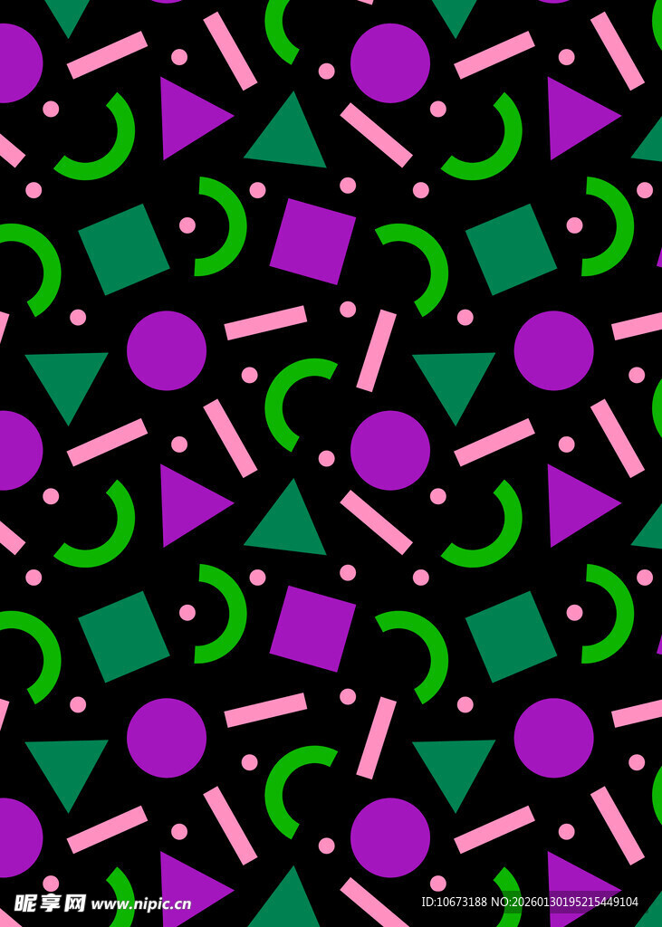 多彩几何图案背景