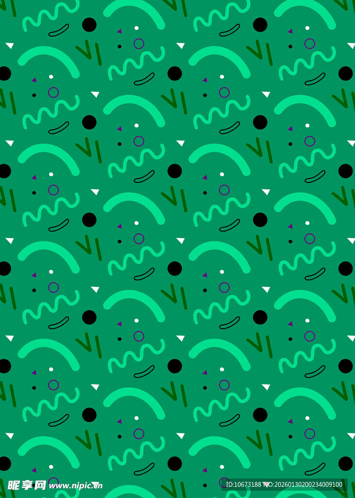 绿色圆形图案纹理背景