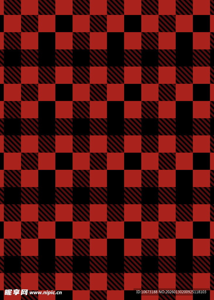 红黑格子纹理图案