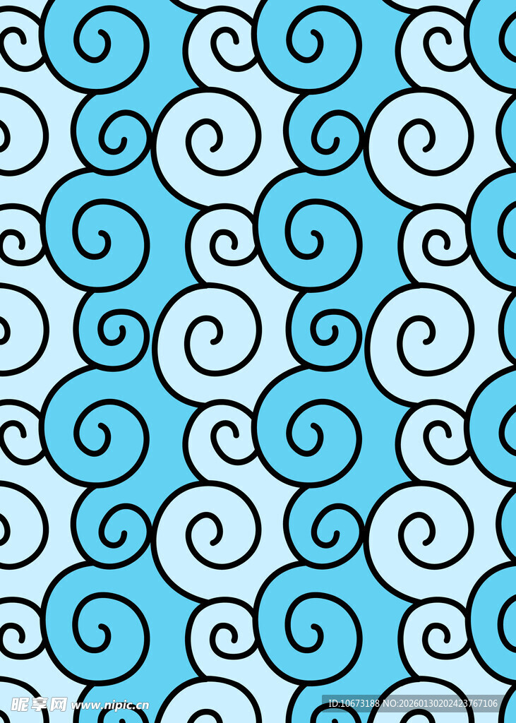 蓝白螺旋图案背景纹理