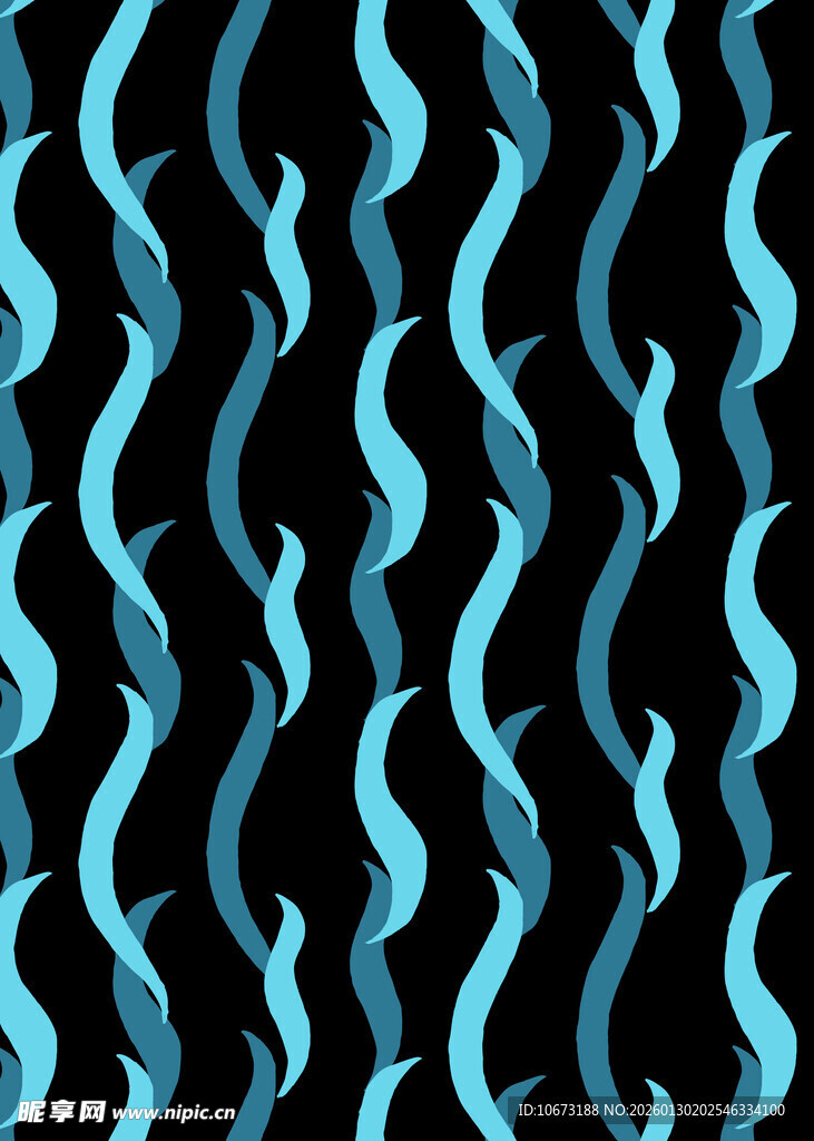 蓝黑波浪纹抽象图案背景