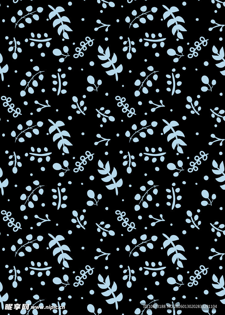 黑白雪花花纹图案背景