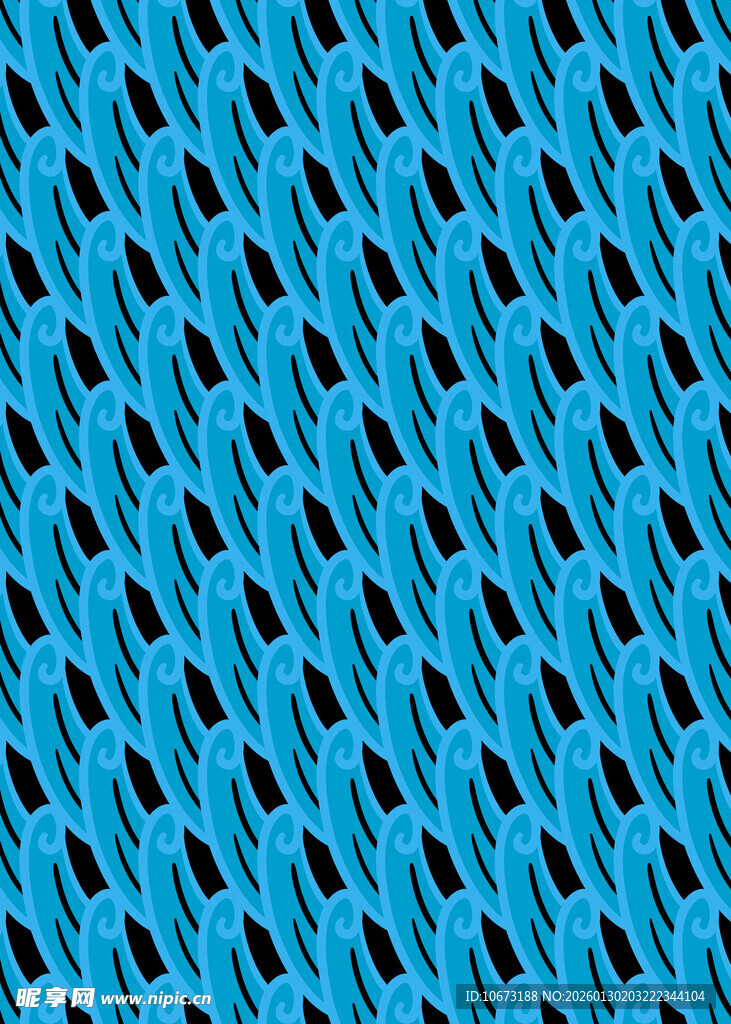 蓝色孔洞纹理图案