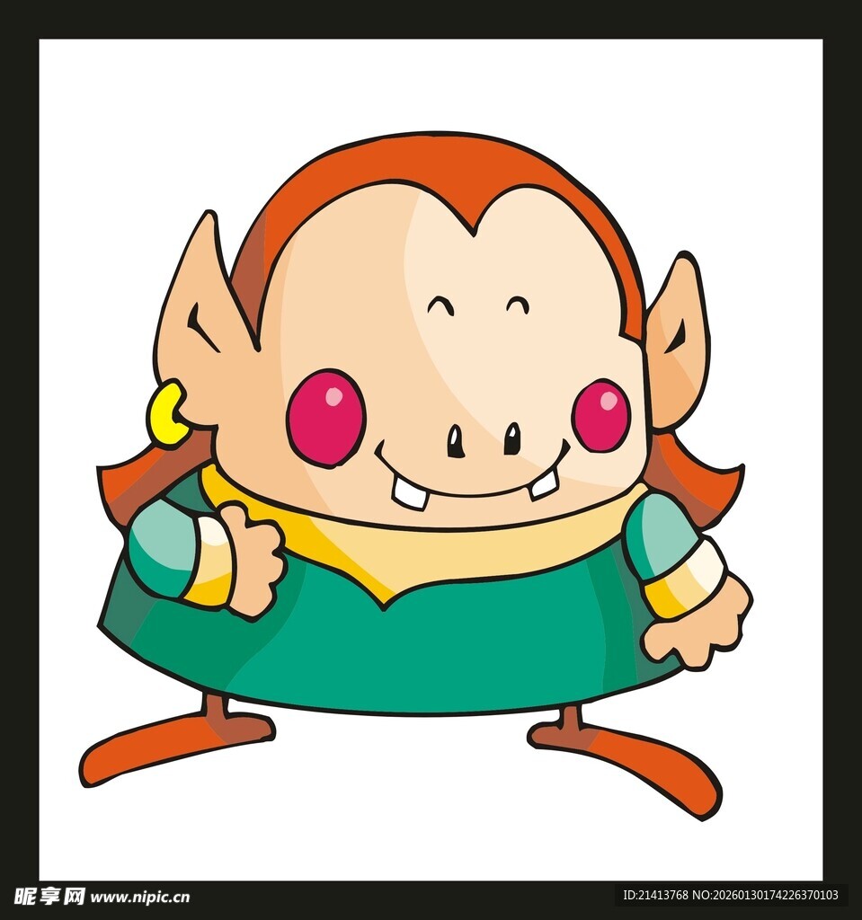 可爱小妖怪卡通形象