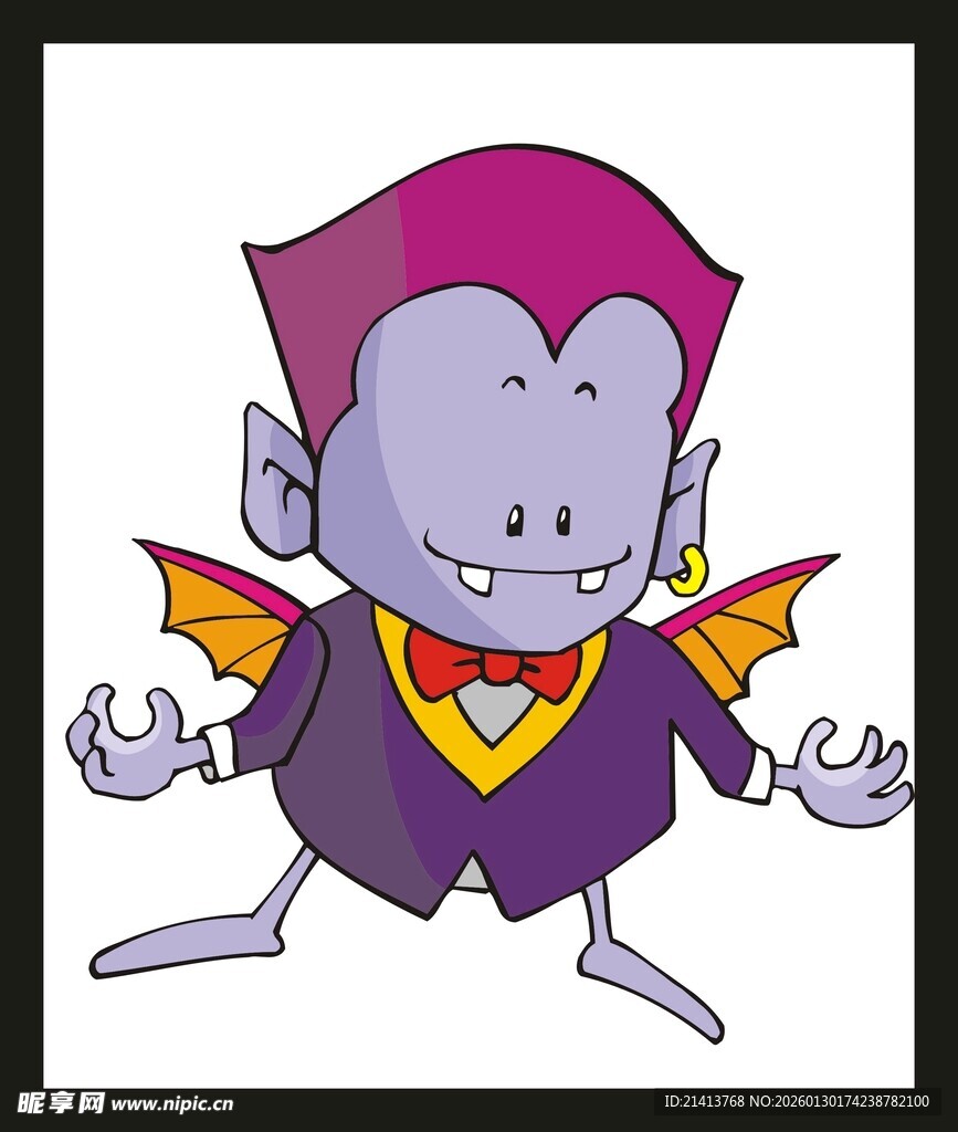 可爱小吸血鬼卡通形象