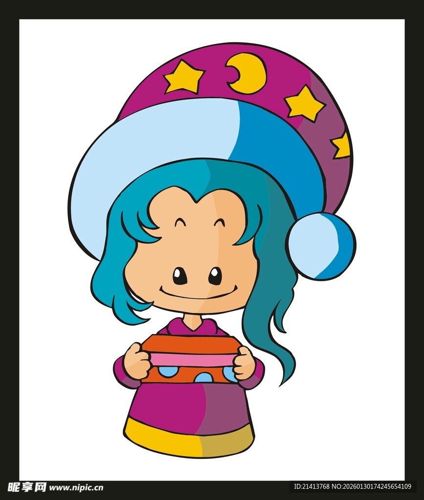 可爱小女巫尽显魔法魅力