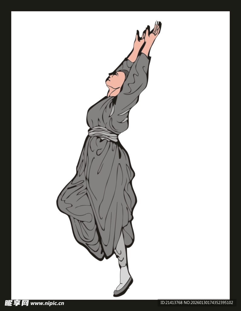 女子优雅起舞