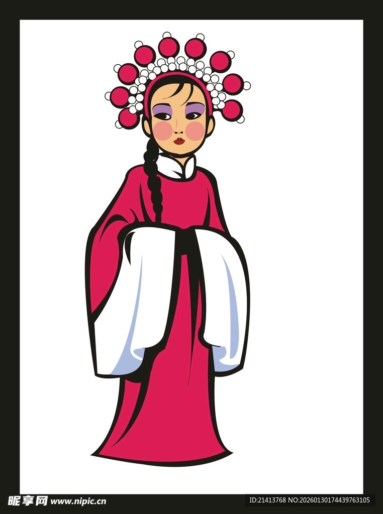 戏曲装扮女子形象