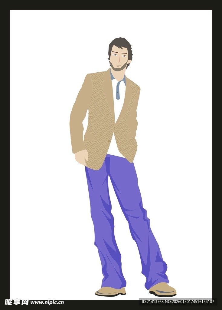 时尚男士休闲穿搭形象