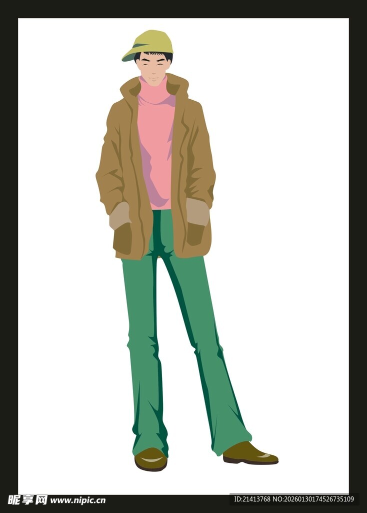 时尚穿搭男士形象展示